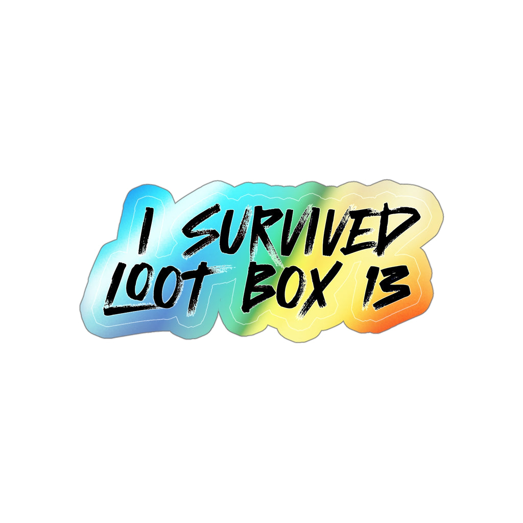 I Survived Loot Box 13 Holographic Sticker
