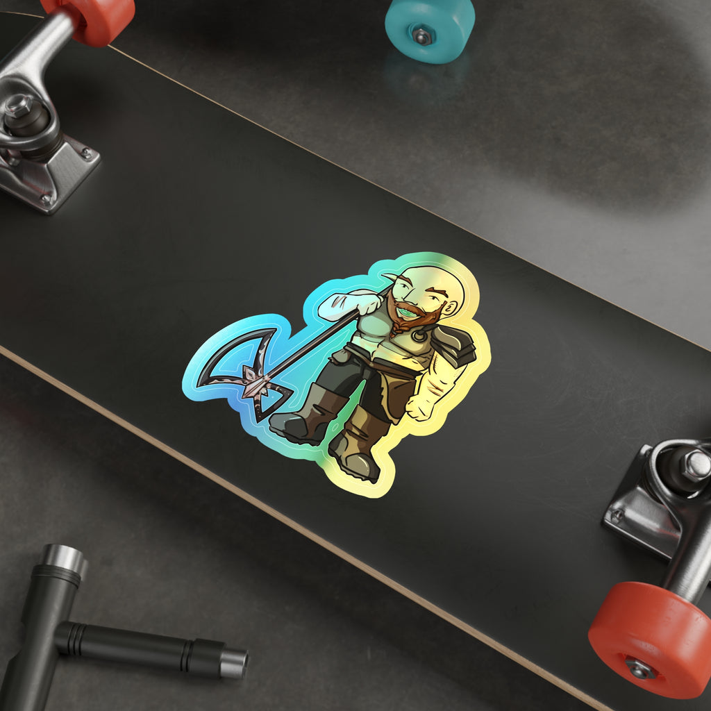 Mars Holographic Sticker (Chibi-Style)