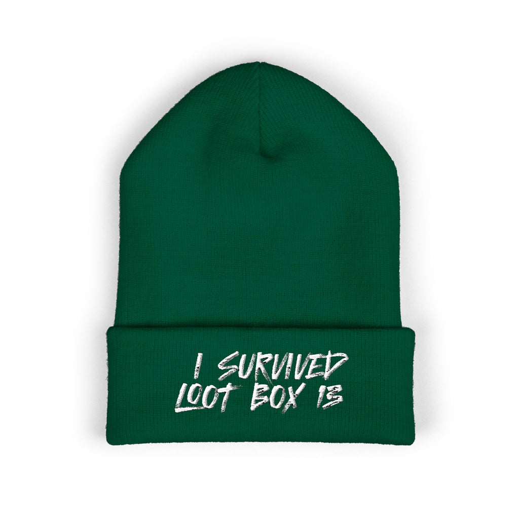 I Survived Loot Box 13 Embroidered Beanie