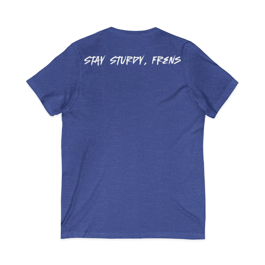 Stay Sturdy, Frens Crest V-Neck Tee