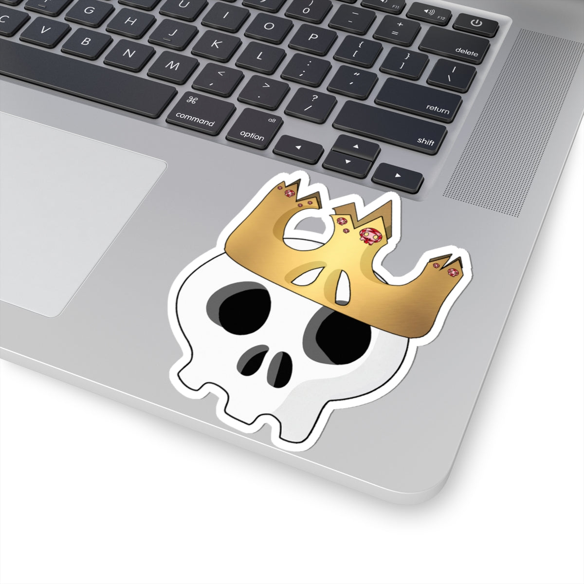 King & Queen Crown Skull Sticker