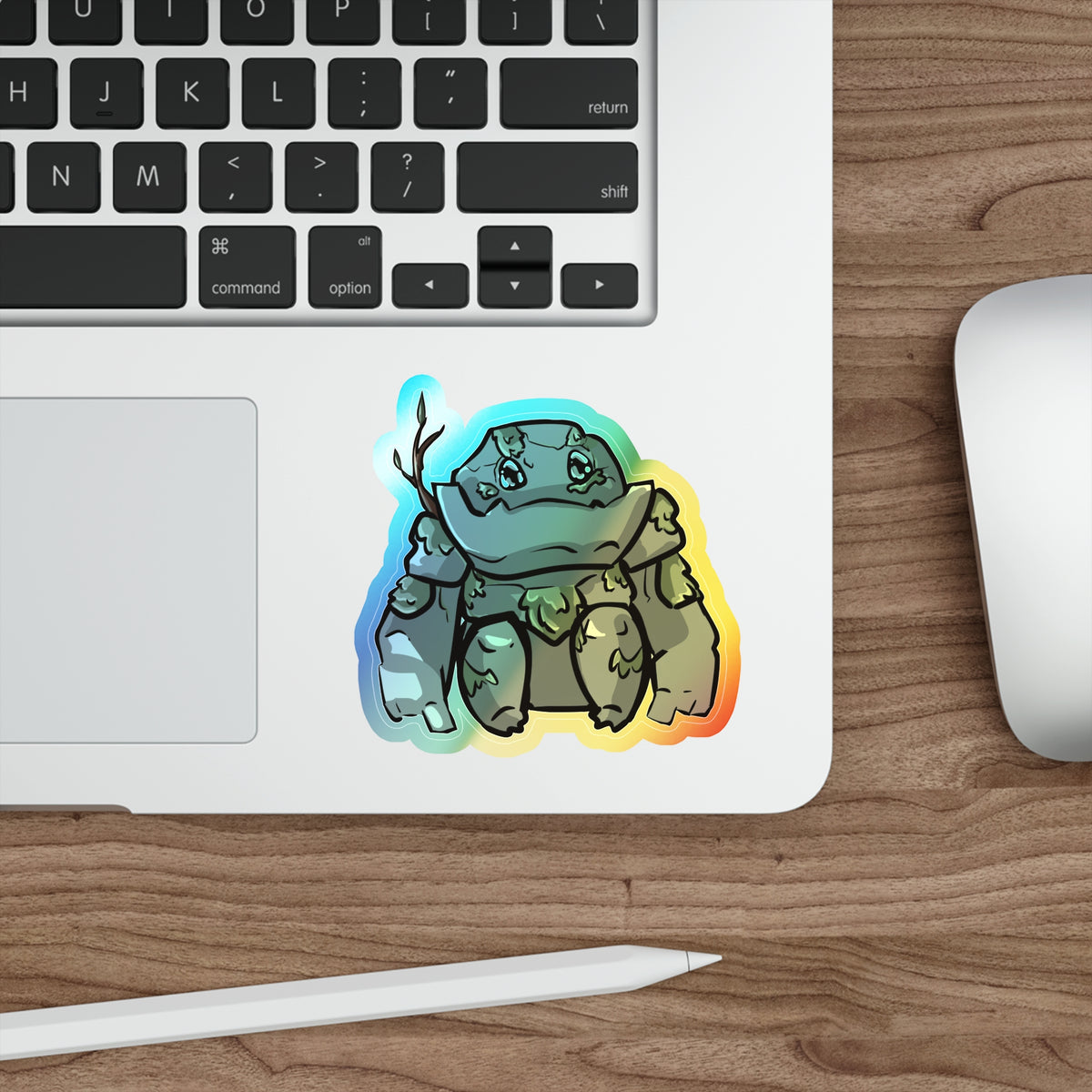 Big Izzy Holographic Sticker (Chibi-Style)