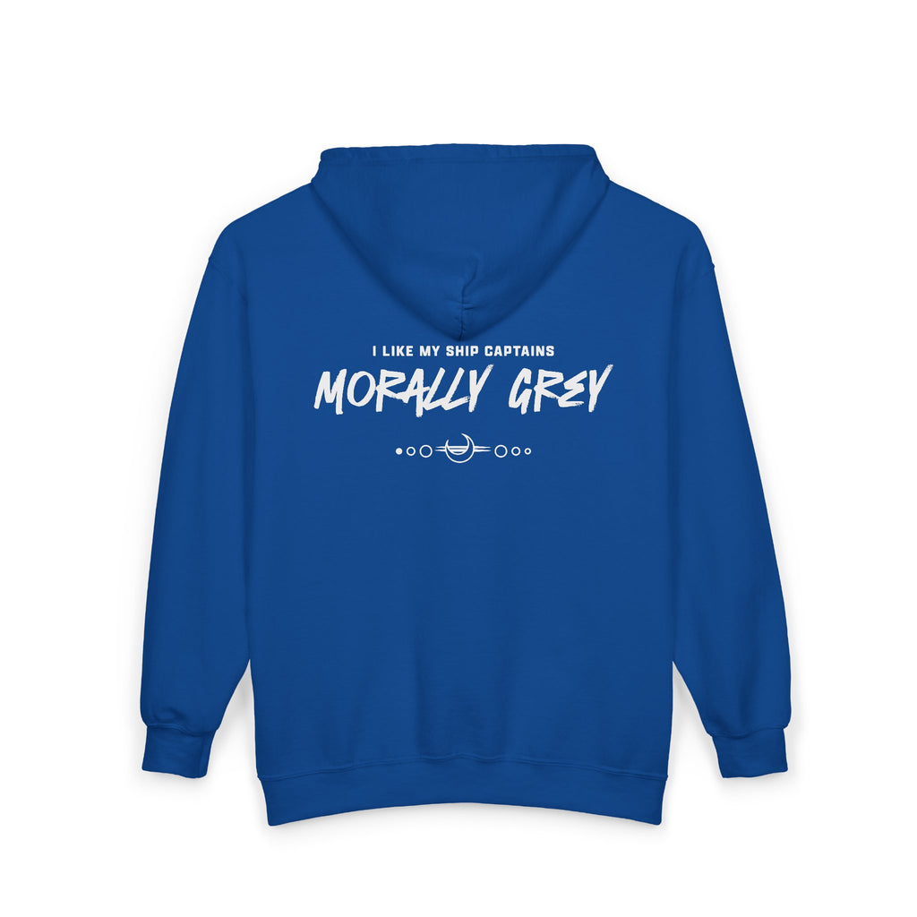 I Like My Ship Captains Morally Grey Zip Hoodie