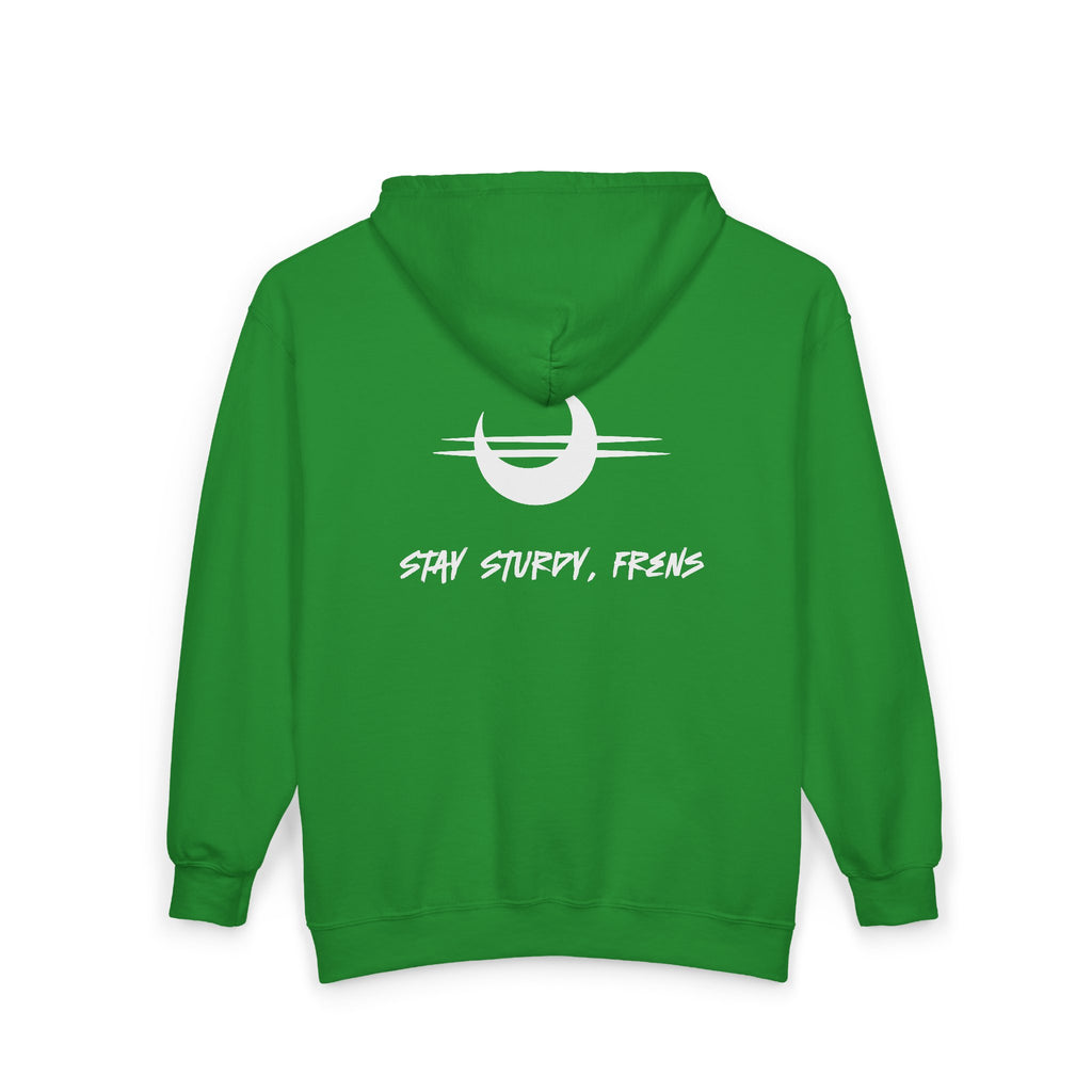 Stay Sturdy, Frens Crest Zip Hoodie