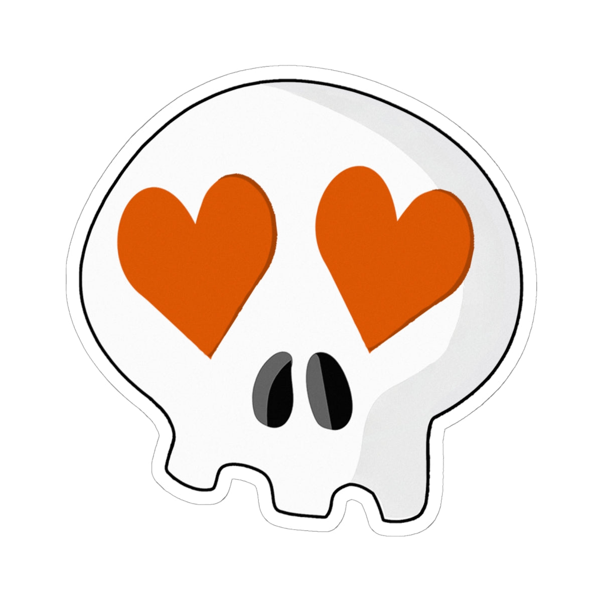 Heart-Eyes Skull Sticker Set (9 Stickers)
