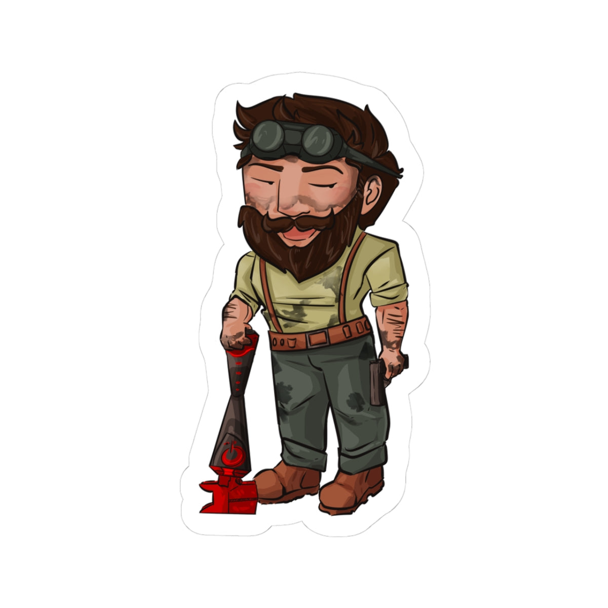 Bones Sticker (Chibi-Style)