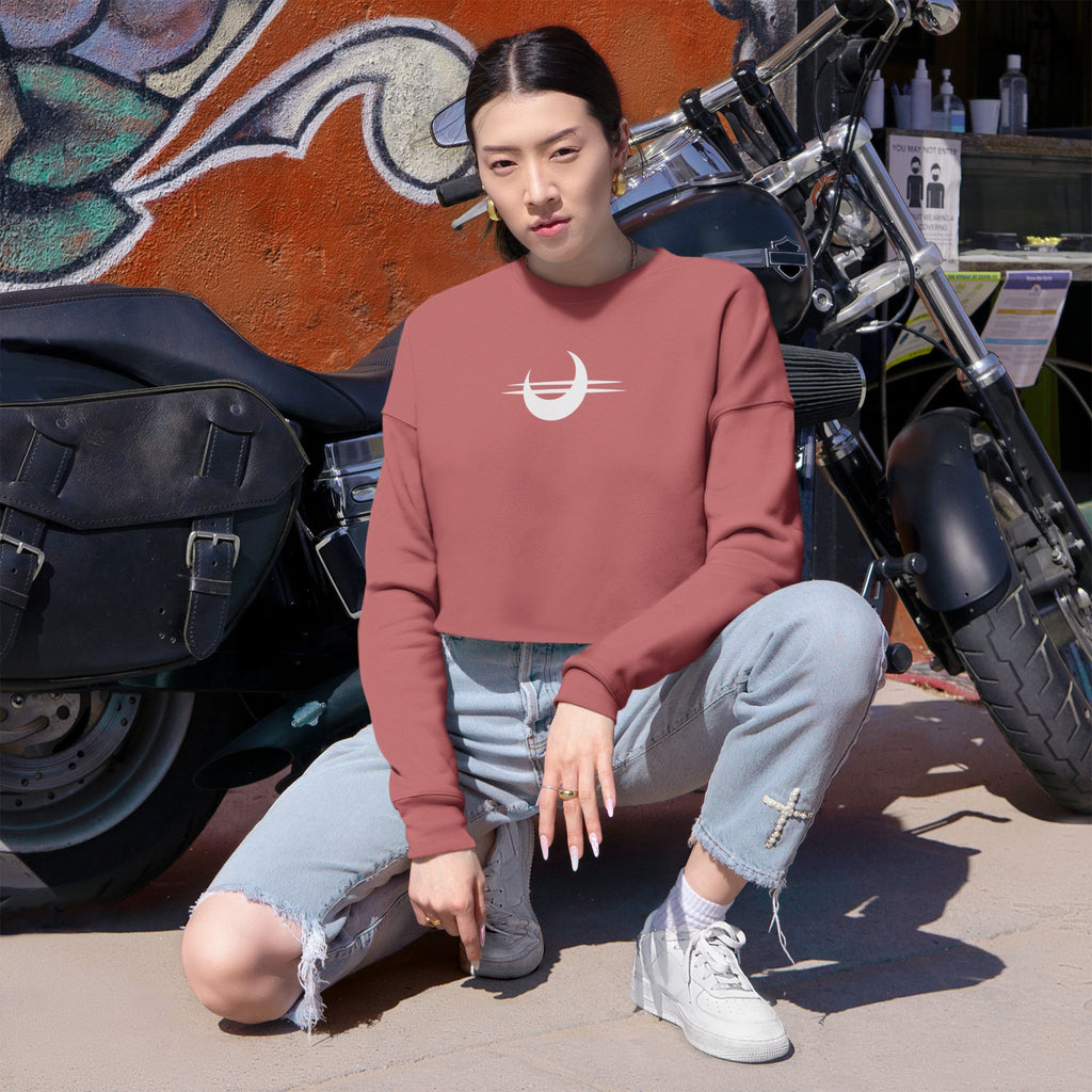 Stay Sturdy, Frens Crest Cropped Sweatshirt