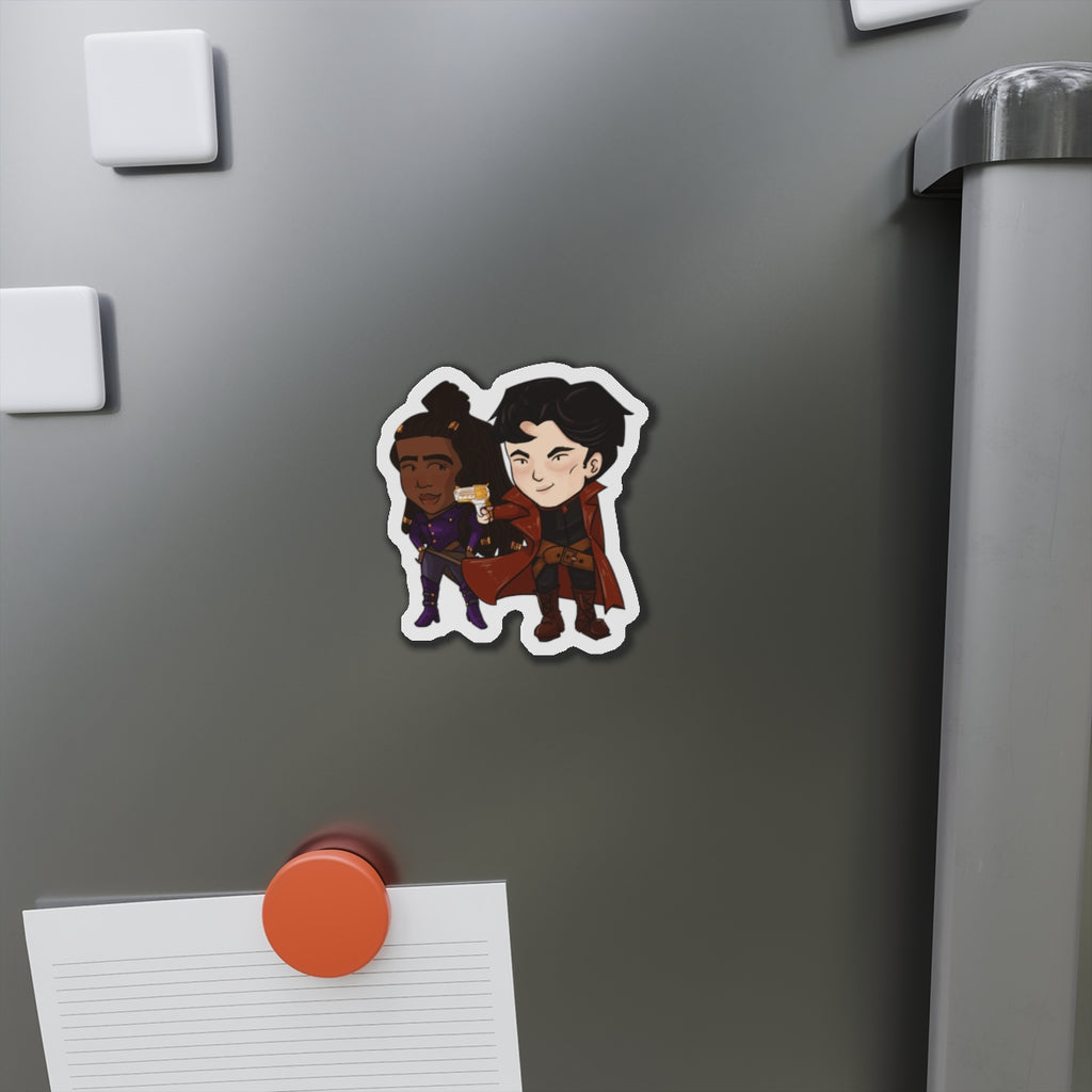 Grey and Minn Magnet (Chibi-Style)