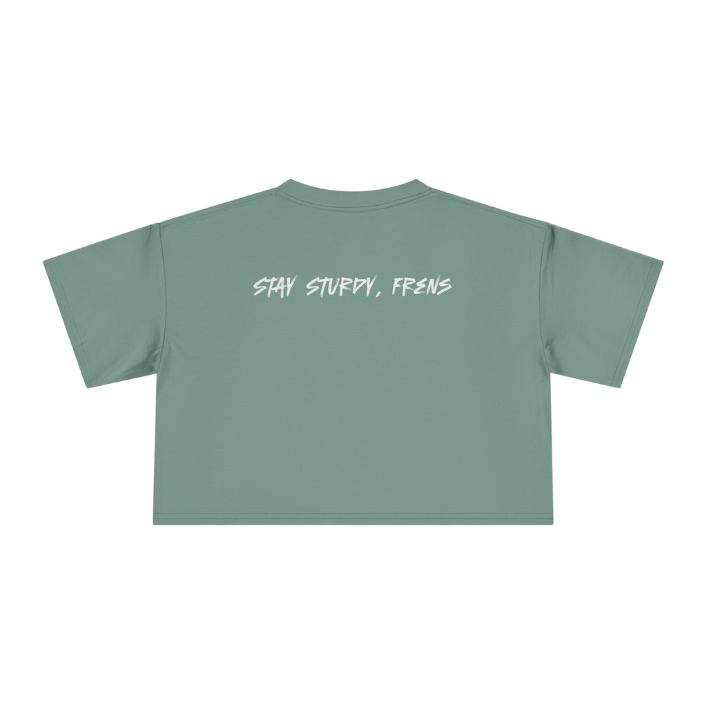 Stay Sturdy, Frens Crest Crop Tee