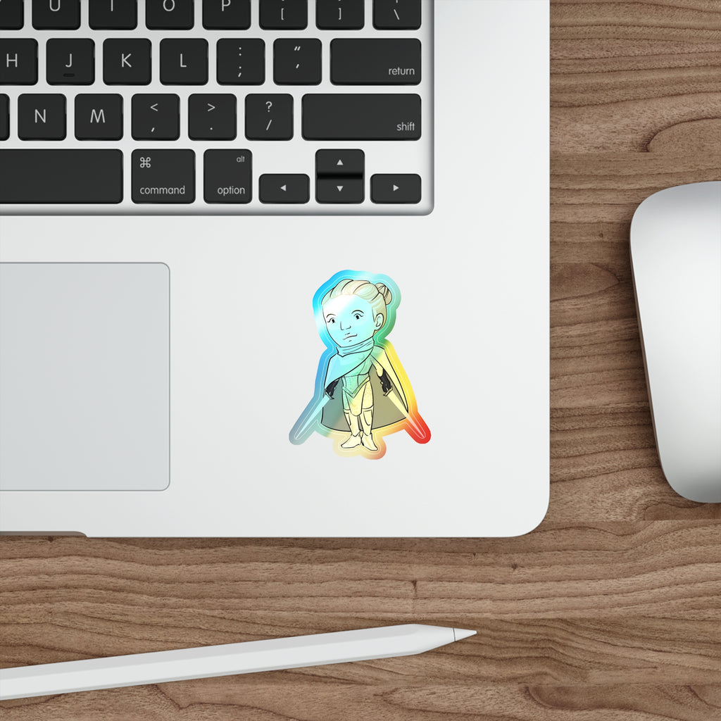 Dot Holographic Sticker (Chibi-Style)