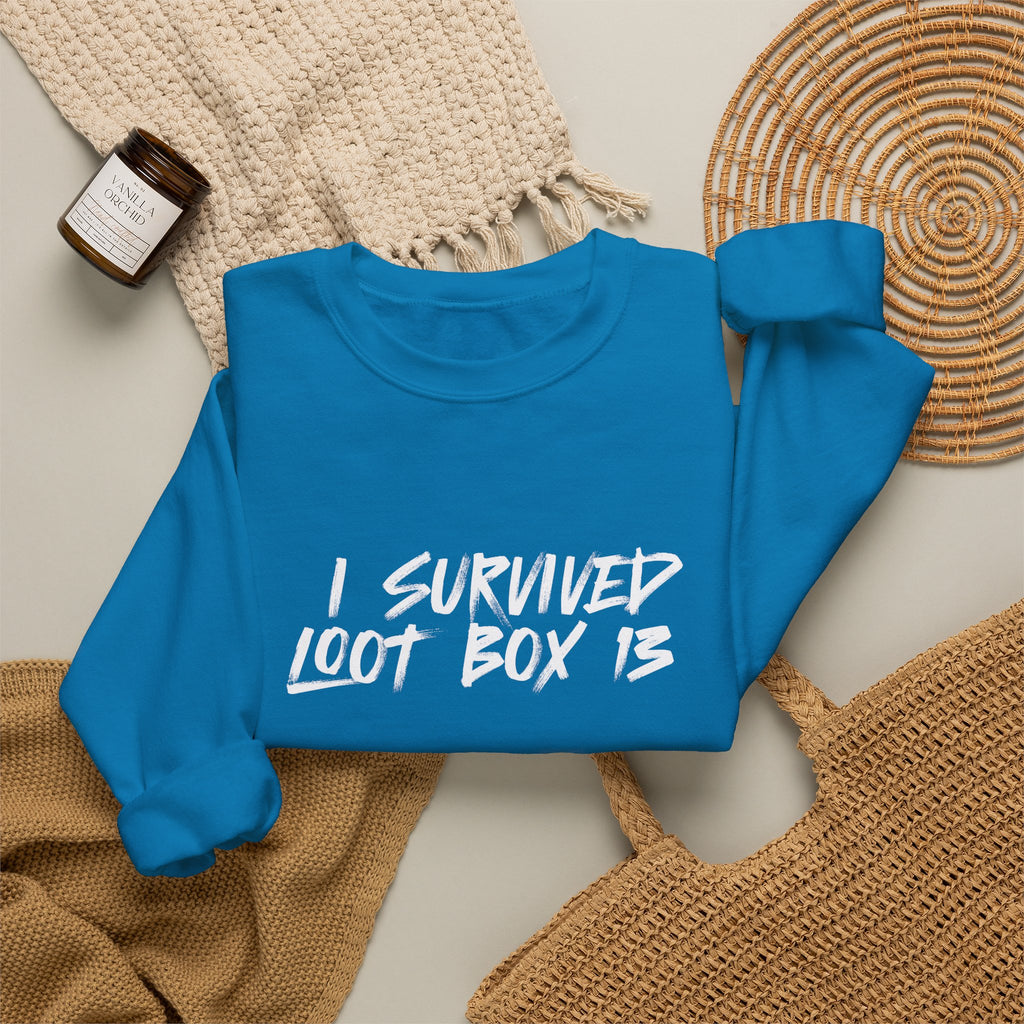 I Survived Loot Box 13 Crewneck Sweatshirt - Colors