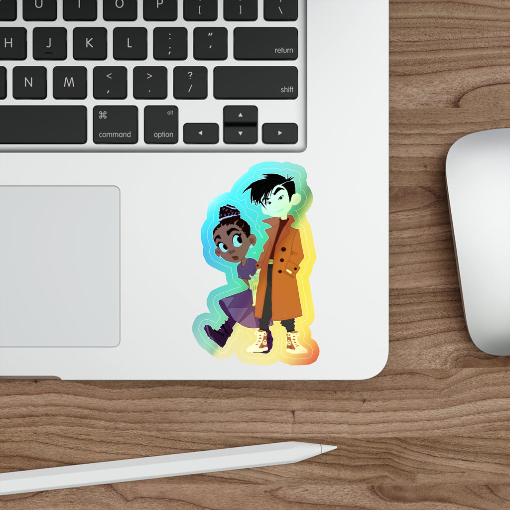 Grey and Minn Holographic Sticker (Kid Crew)