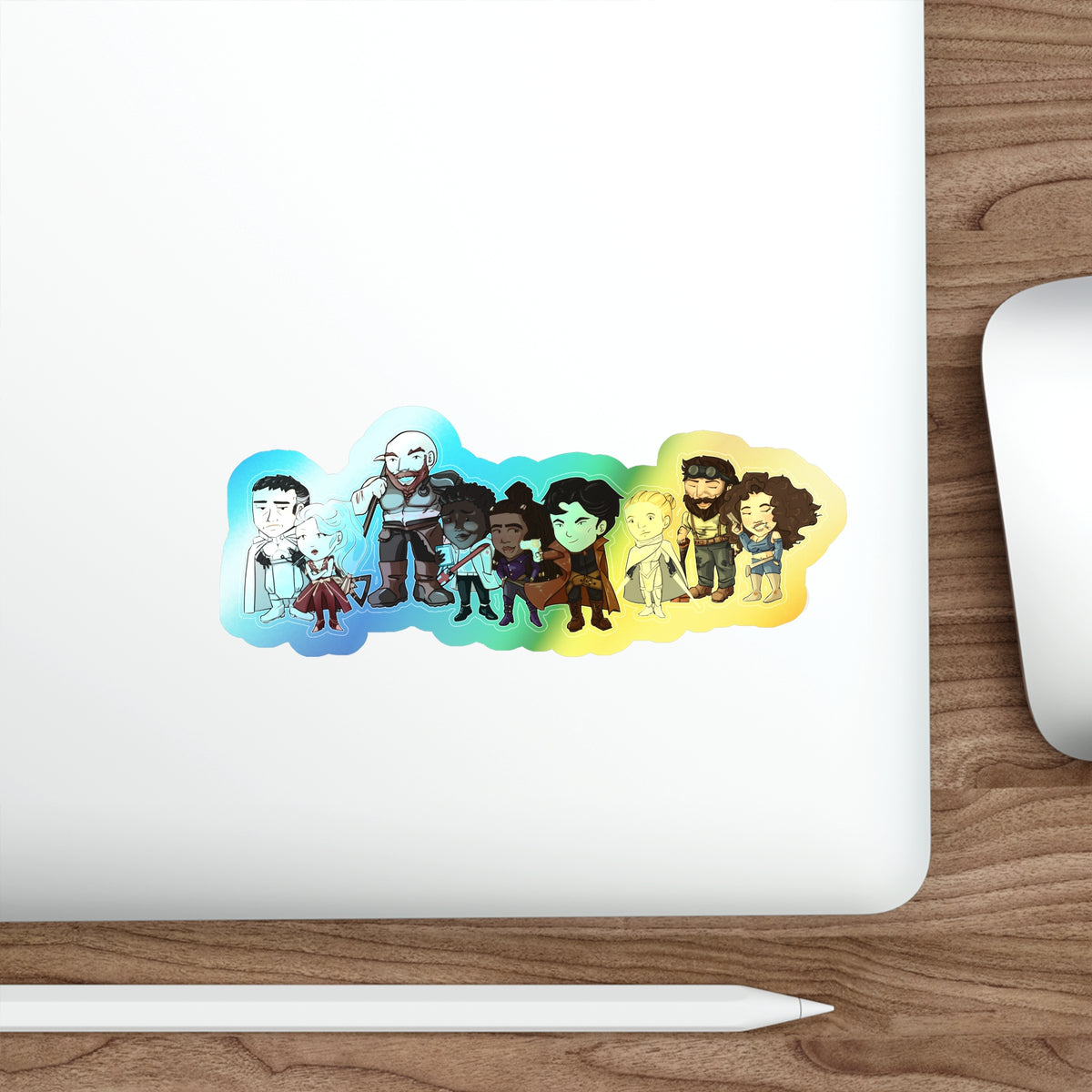 The Crew and Client Holographic Sticker (Chibi-Style)