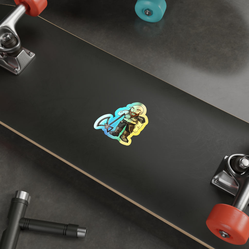 Mars Holographic Sticker (Chibi-Style)