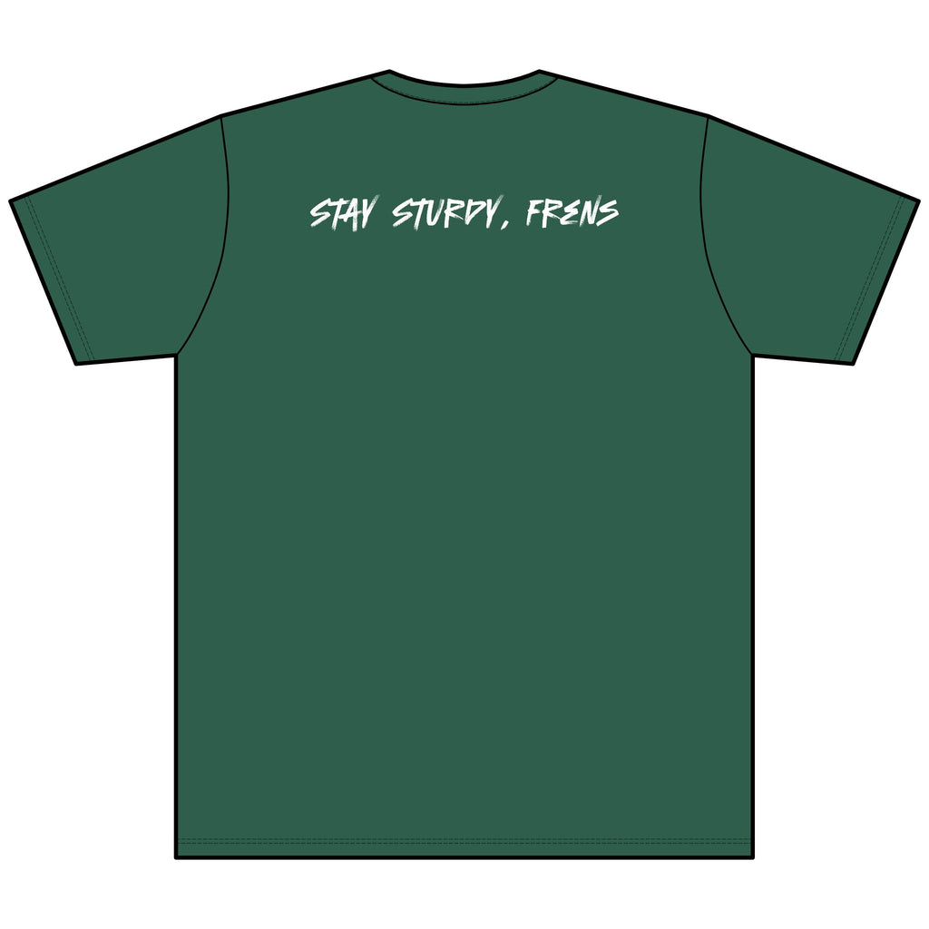 Stay Sturdy, Frens Crest Heather V-Neck Tee