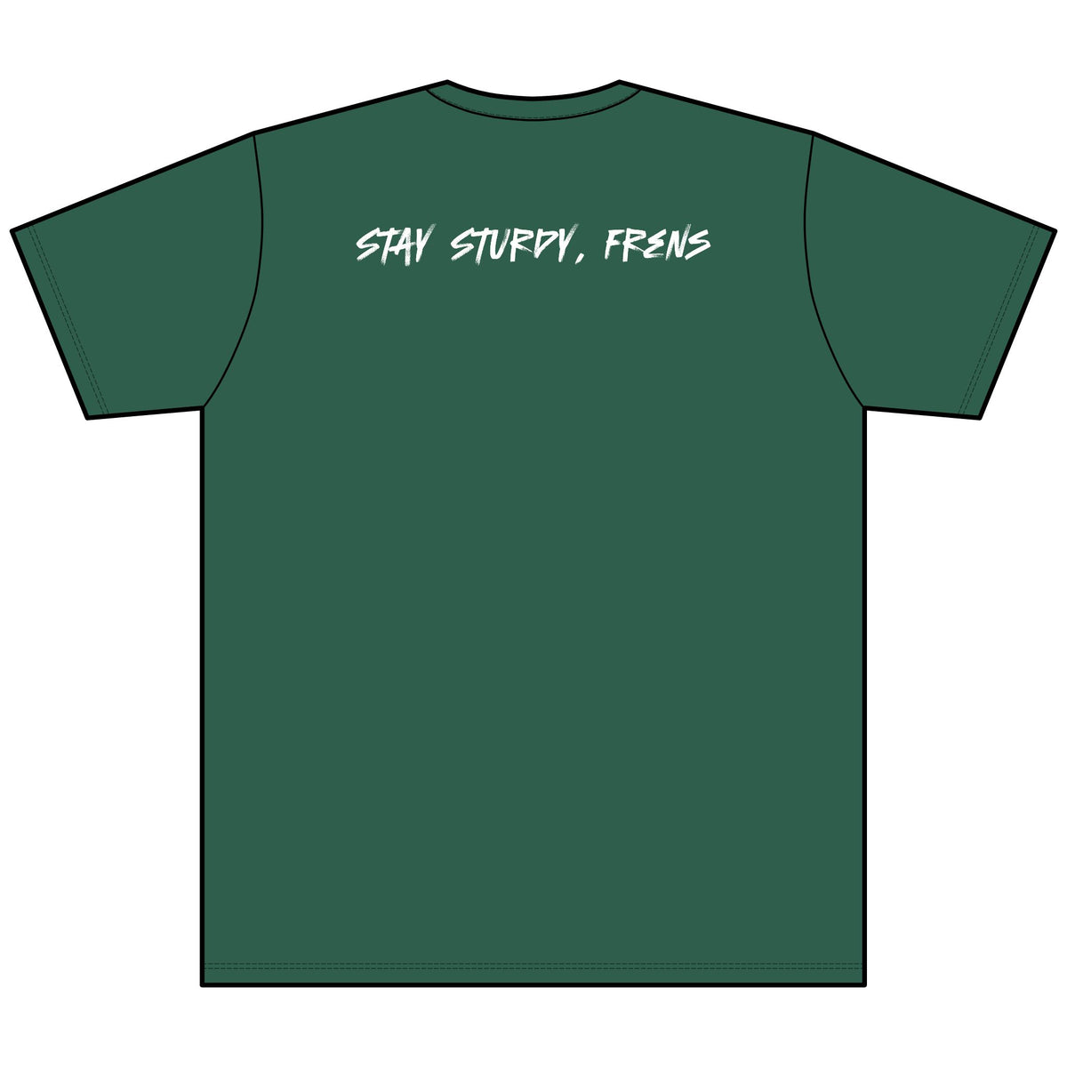 Stay Sturdy, Frens Crest Heather V-Neck Tee