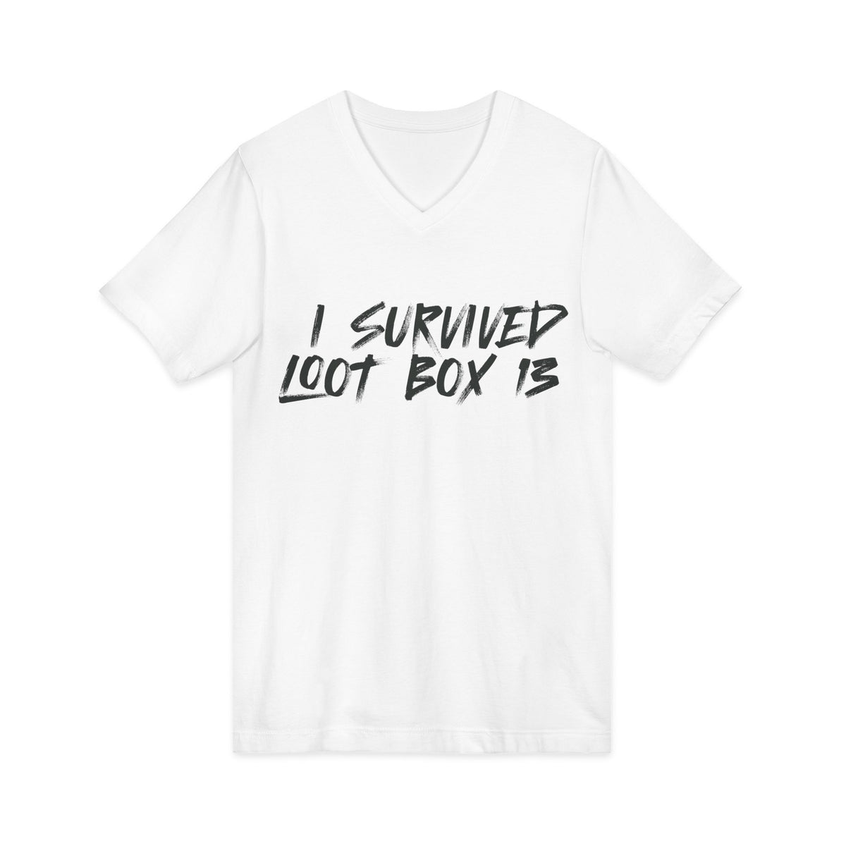 I Survived Loot Box 13 V-Neck Tee