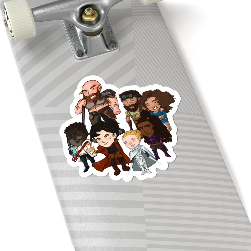 The Crew Huddle Sticker (Chibi-Style)