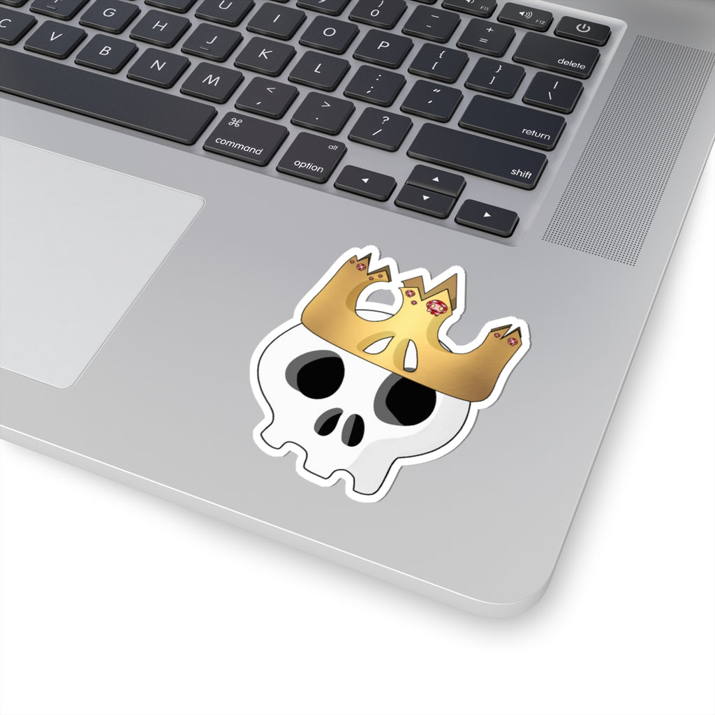 King & Queen Crown Skull Sticker