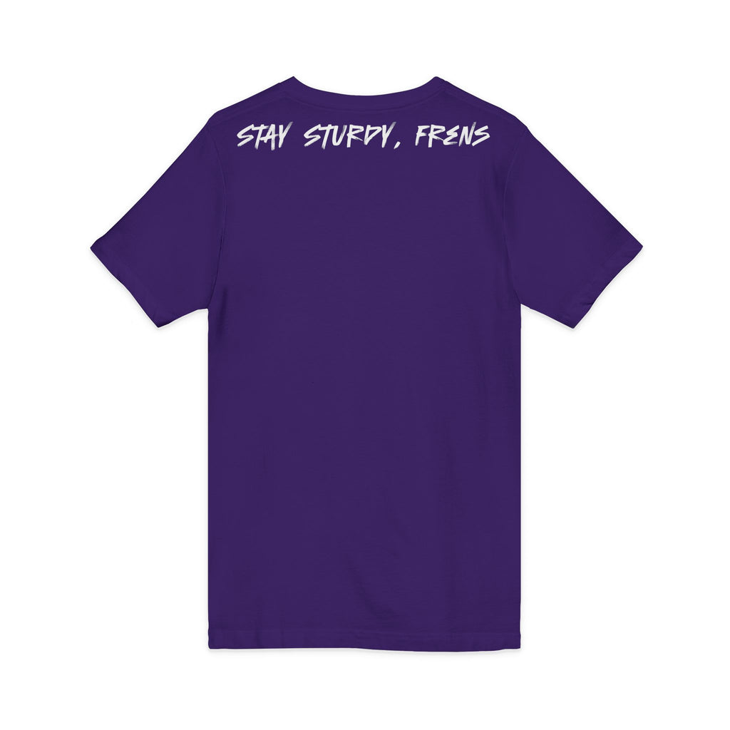 Stay Sturdy, Frens Crest V-Neck Tee