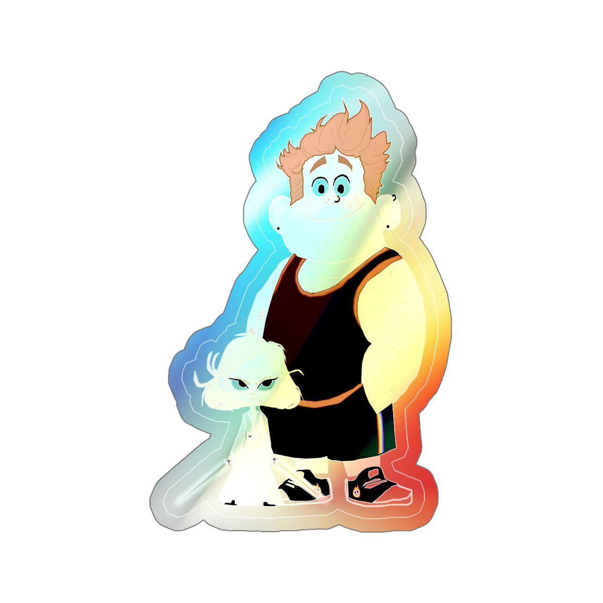 Mars and Dot Holographic Sticker (Kid Crew)