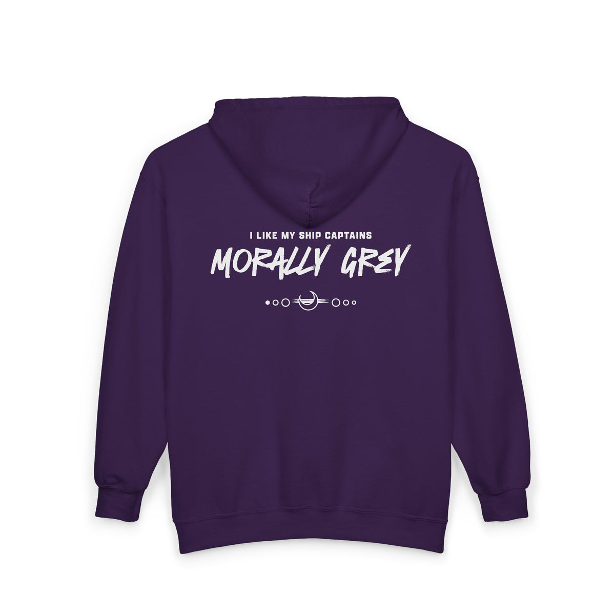 I Like My Ship Captains Morally Grey Zip Hoodie