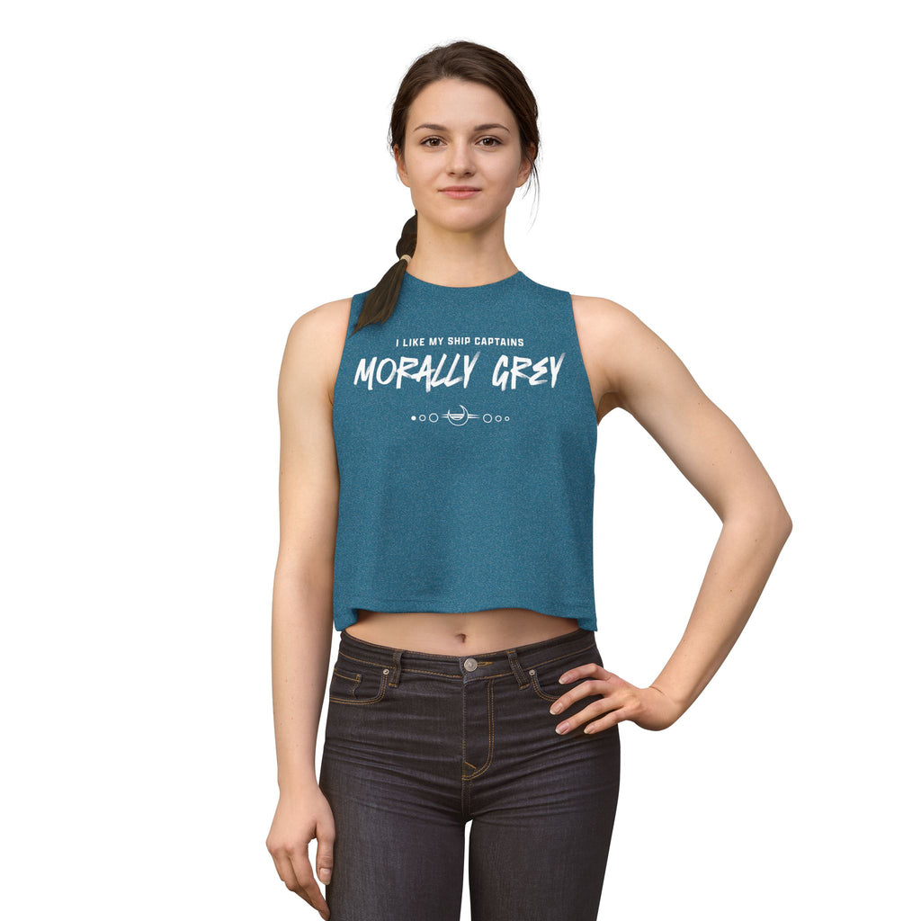 I Like My Ship Captains Morally Grey Crop Top