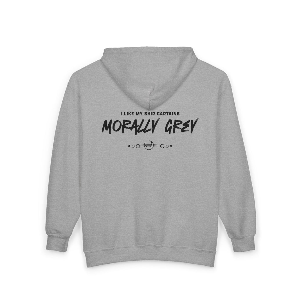 I Like My Ship Captains Morally Grey Zip Hoodie