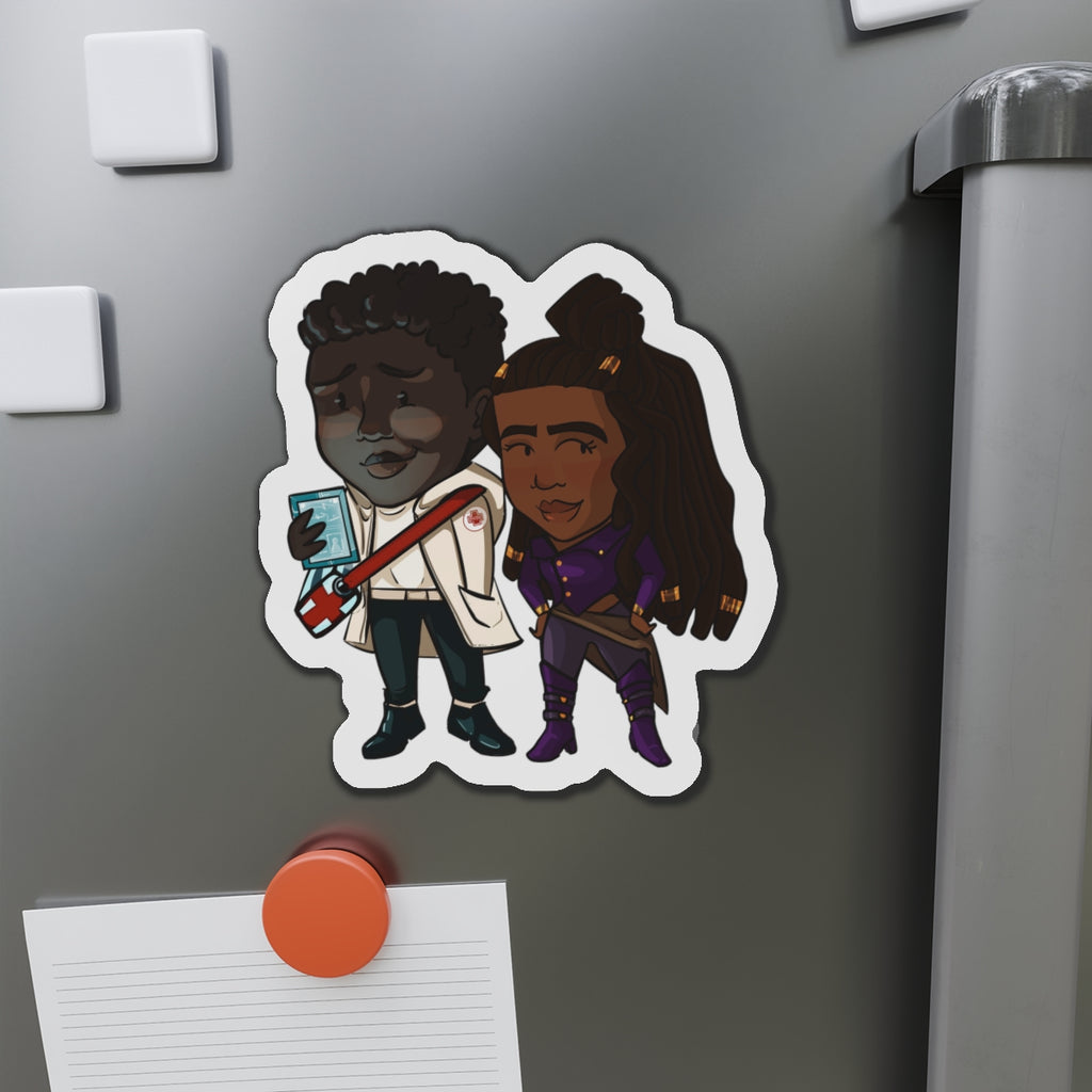 Minn and Farlow Magnet (Chibi-Style)