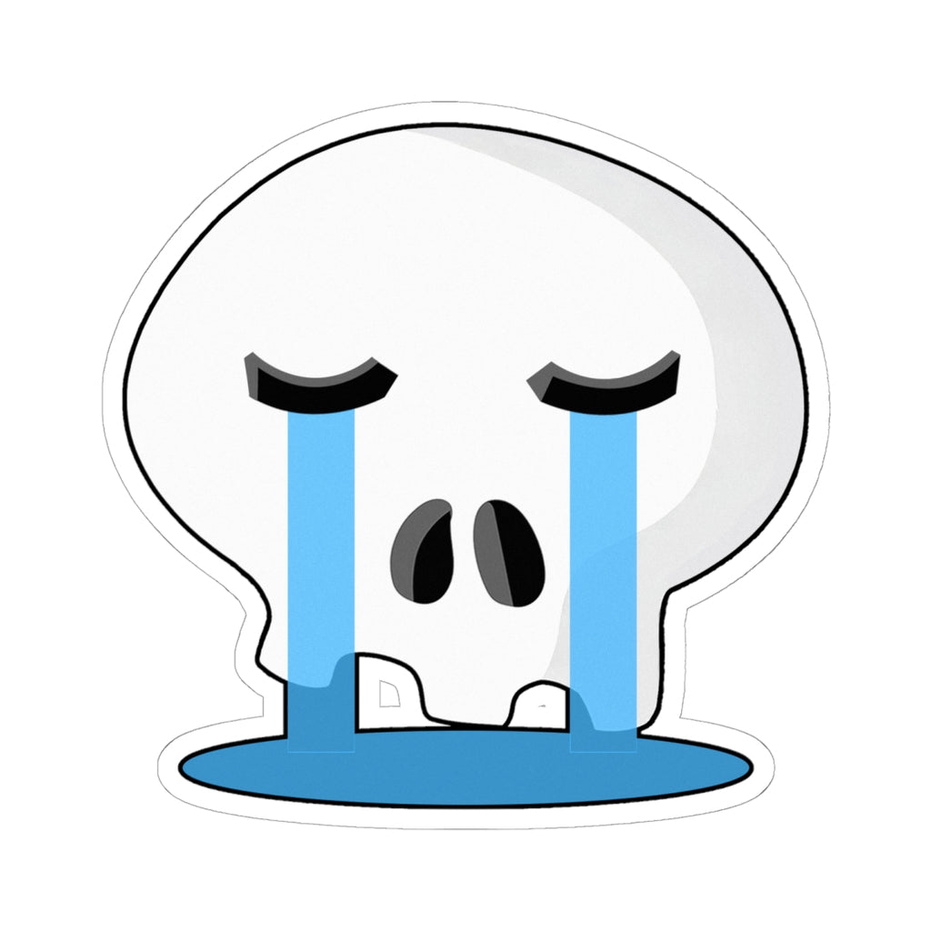 Crying Skull Sticker
