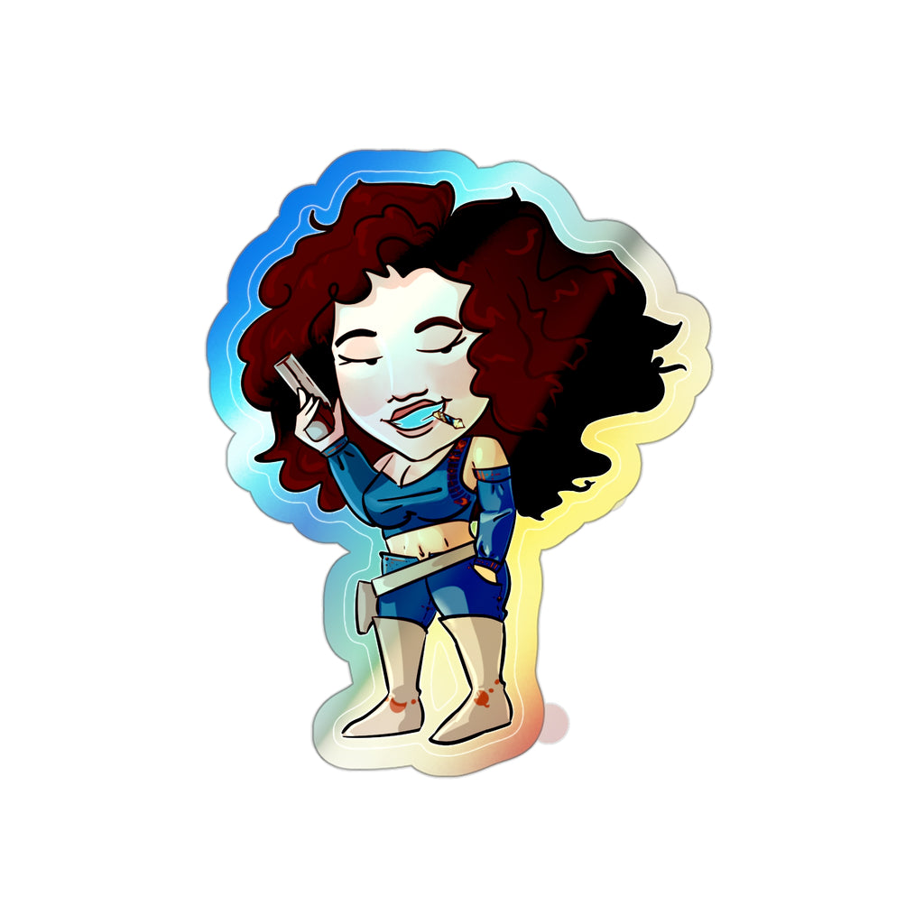 Willow Holographic Sticker (Chibi-Style)