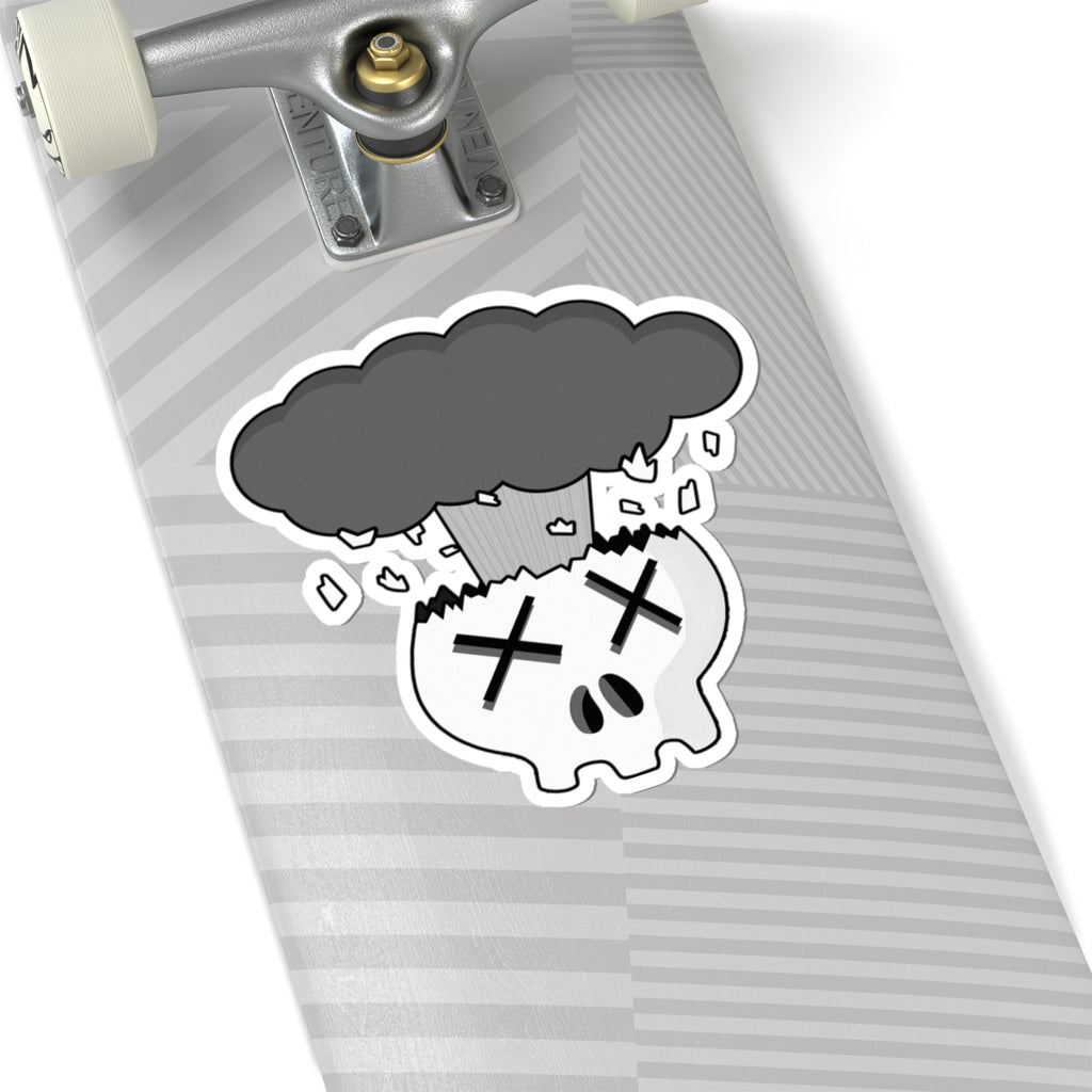 Mindblown Skull Sticker