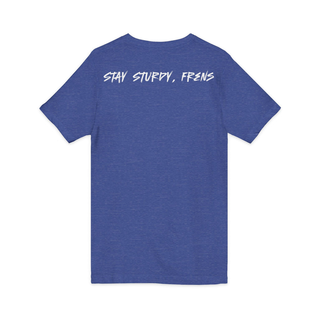 Stay Sturdy, Frens Crest V-Neck Tee