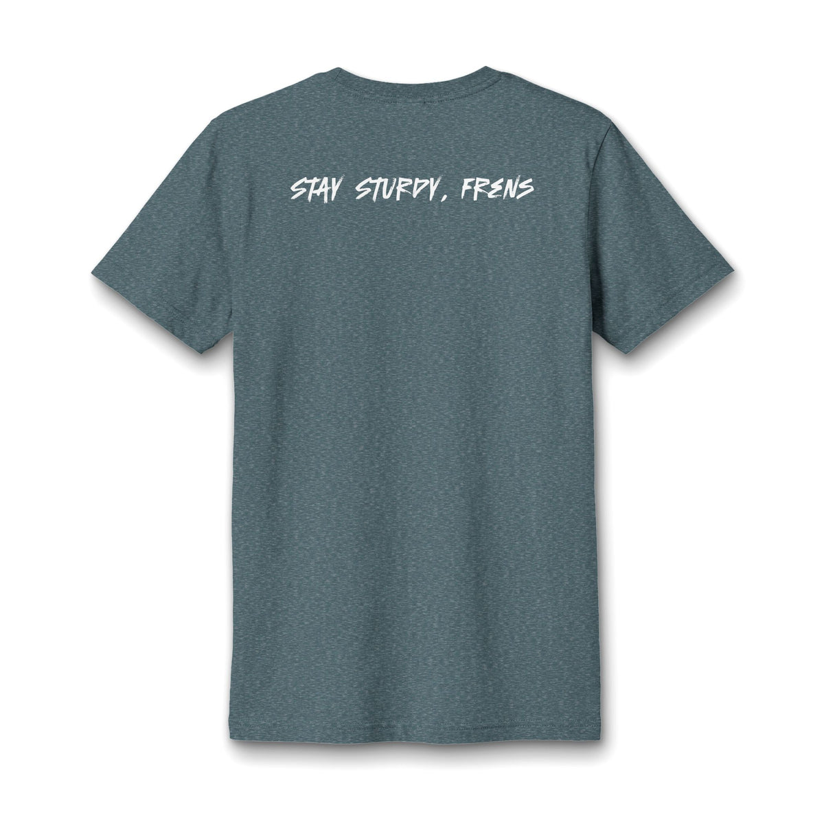 Stay Sturdy, Frens Crest Heather V-Neck Tee