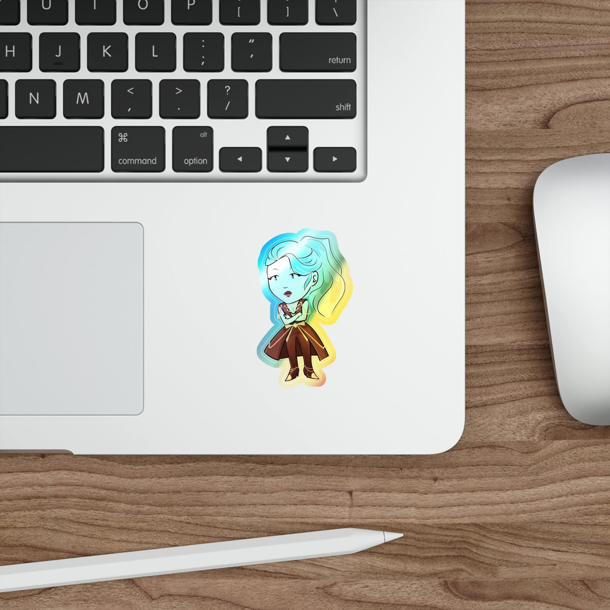 Dalia Holographic Sticker (Chibi-Style)