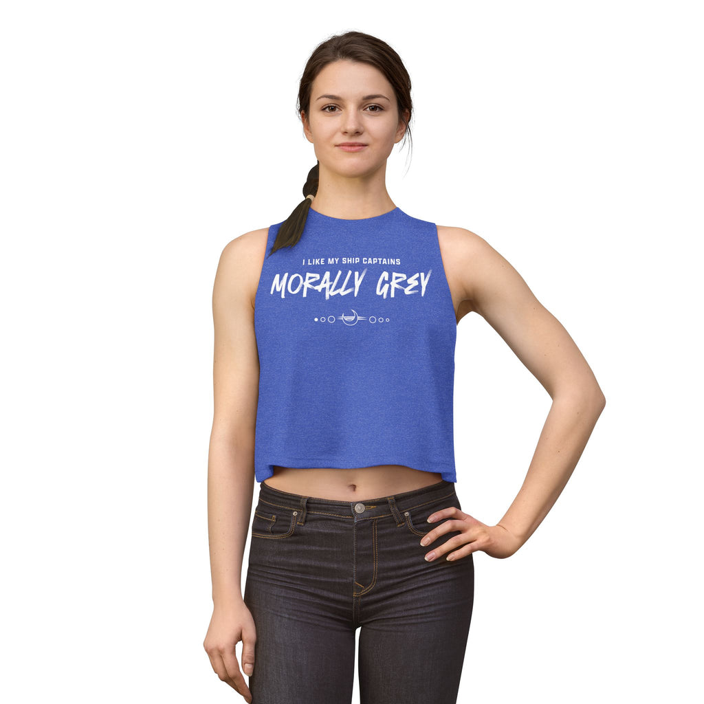 I Like My Ship Captains Morally Grey Crop Top