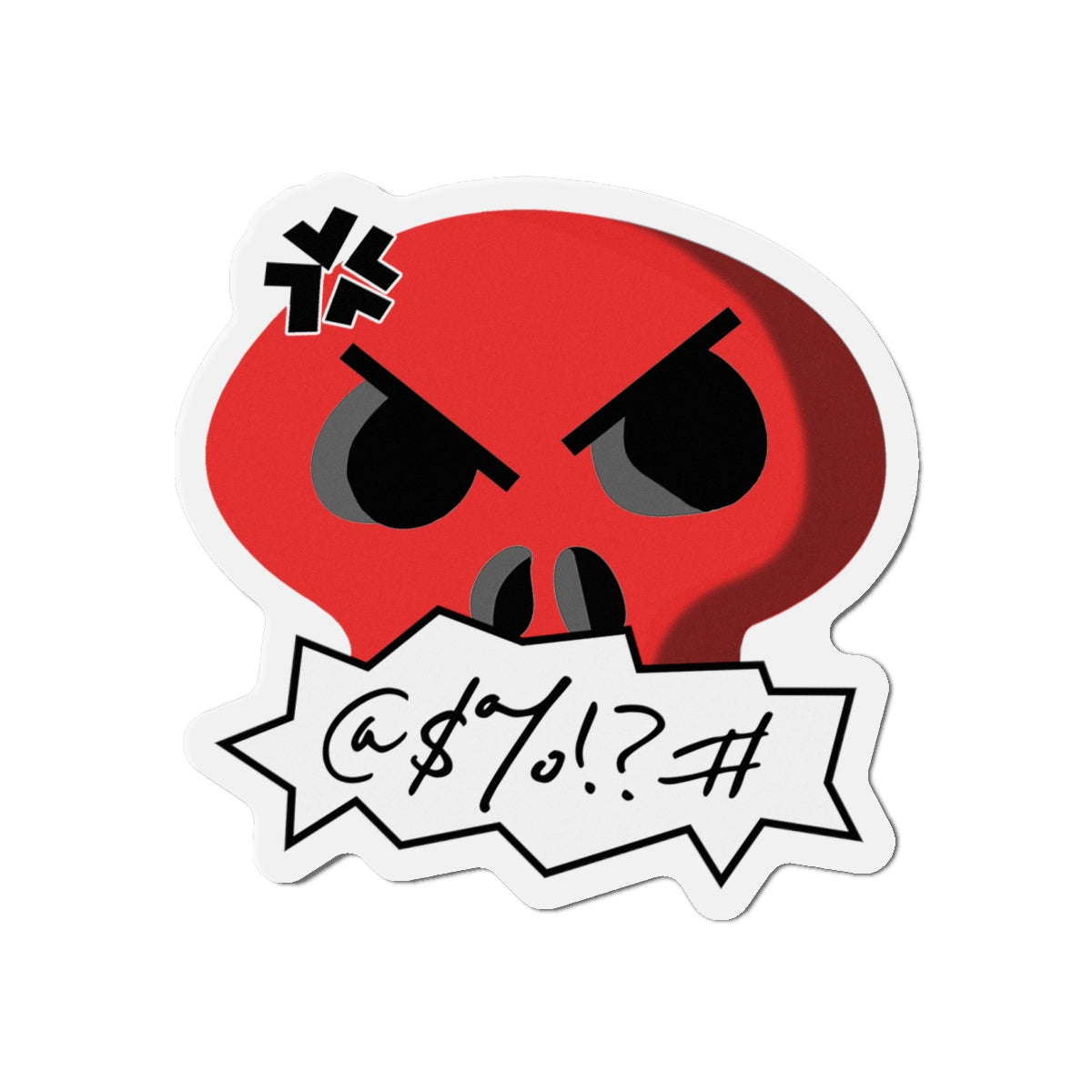 Cursing Skull Magnet