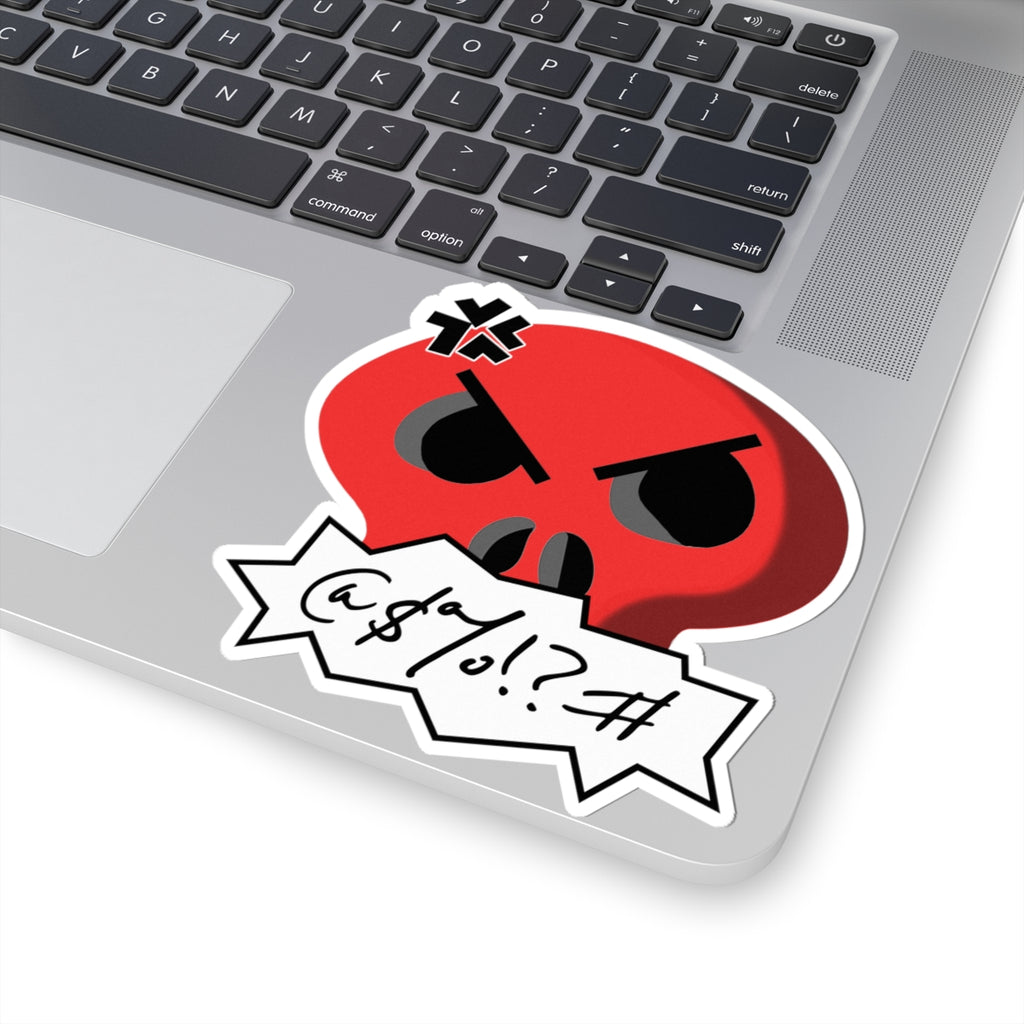 Cursing Skull Sticker
