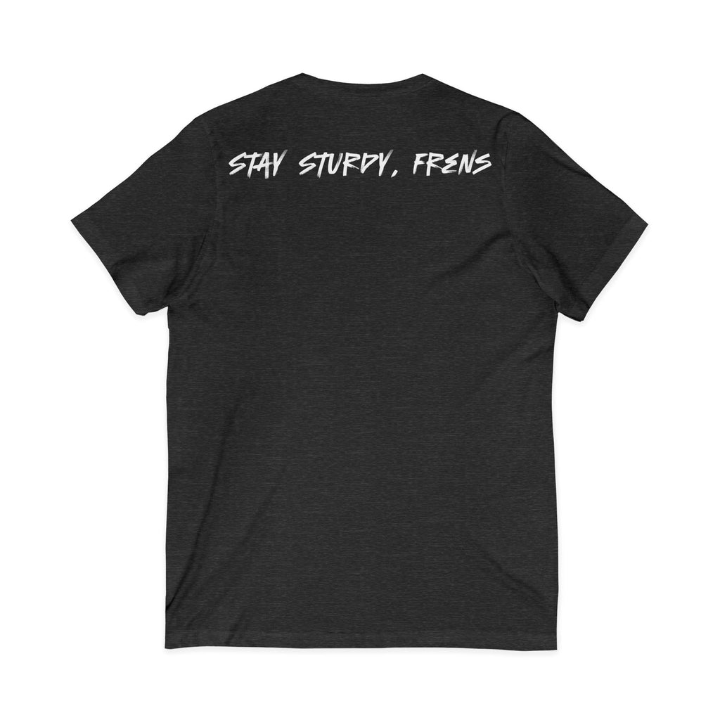 Stay Sturdy, Frens Crest V-Neck Tee