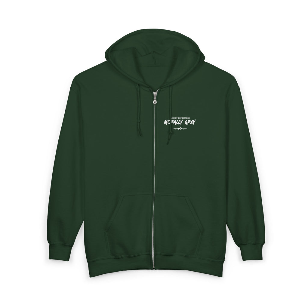I Like My Ship Captains Morally Grey Zip Hoodie