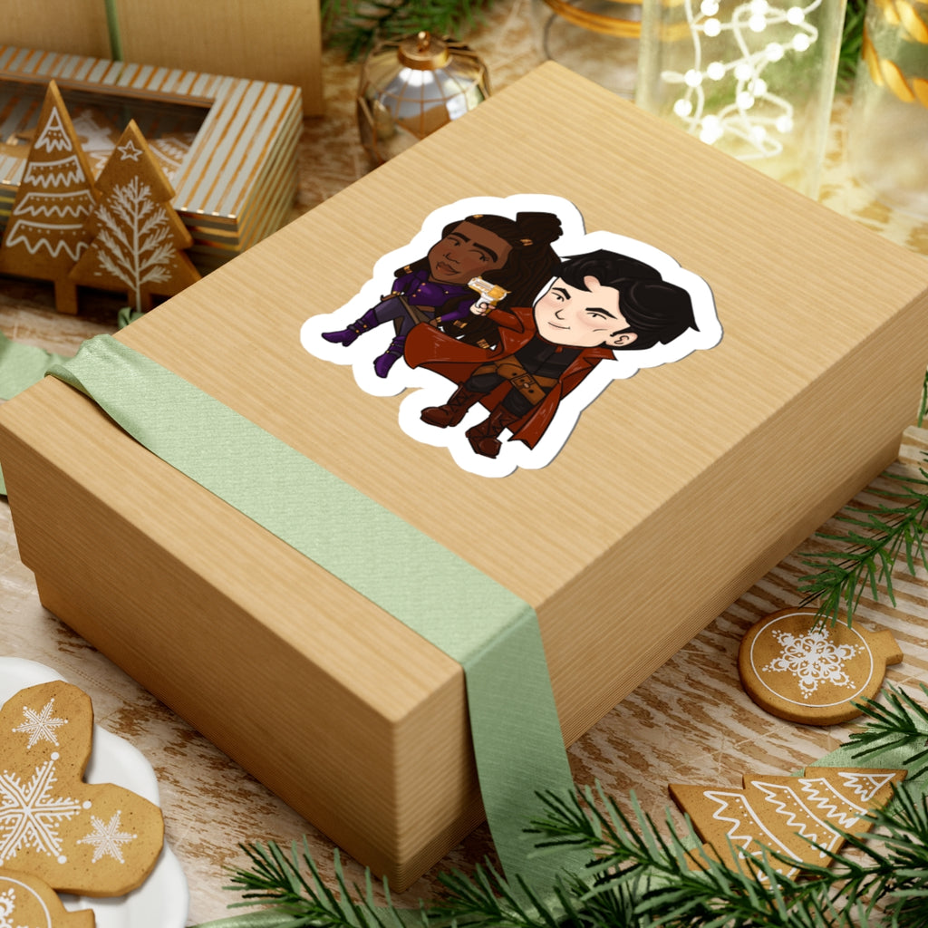 Grey and Minn Sticker (Chibi-Style)