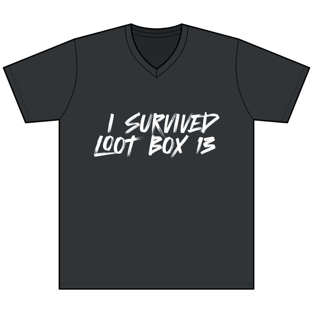 I Survived Loot Box 13 Heather V-Neck Tee