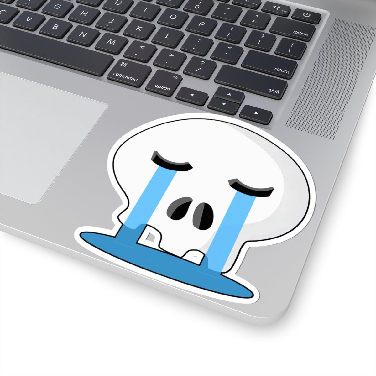 Crying Skull Sticker