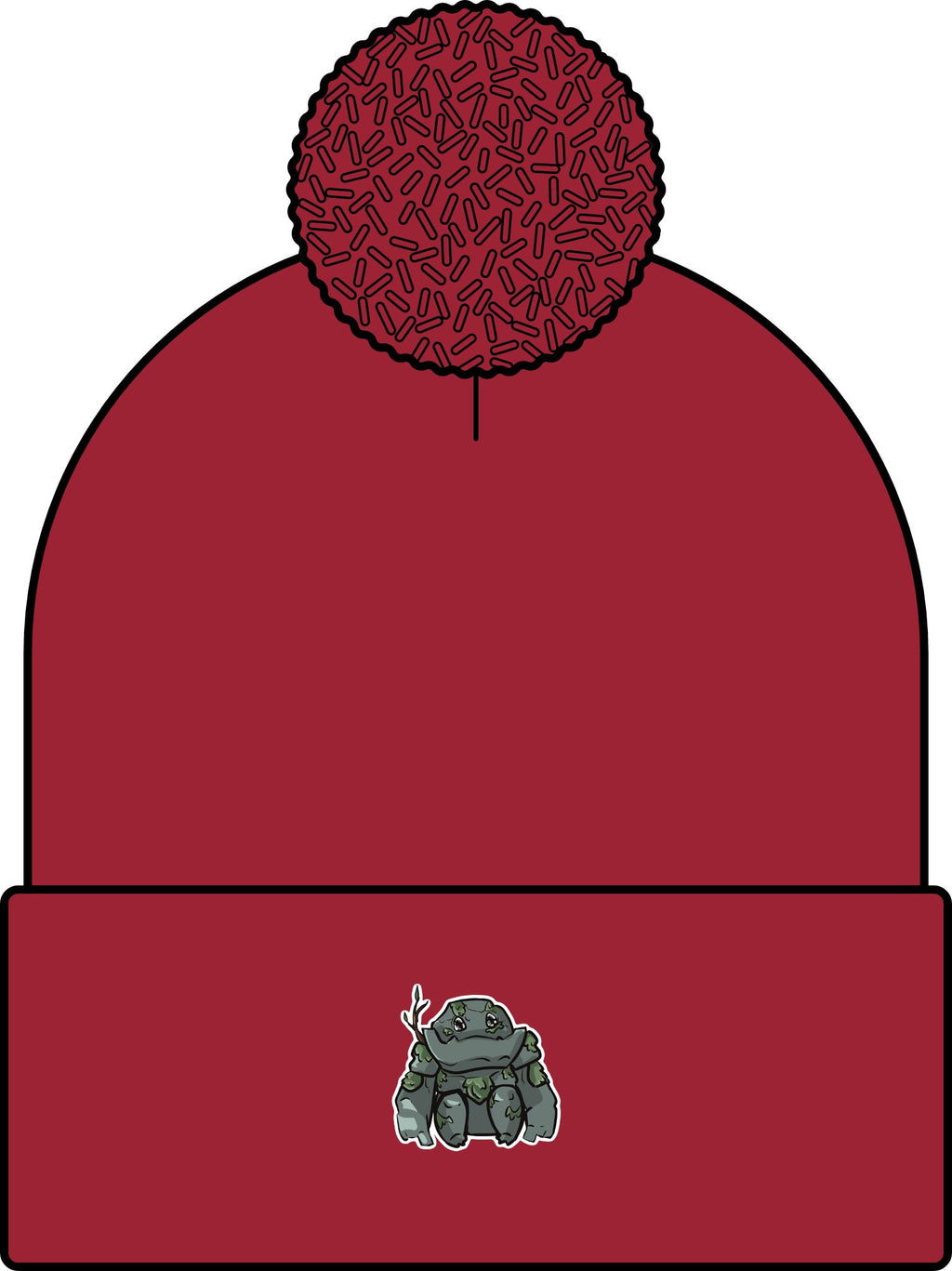 Big Izzy Pom Beanie (Chibi-Style)
