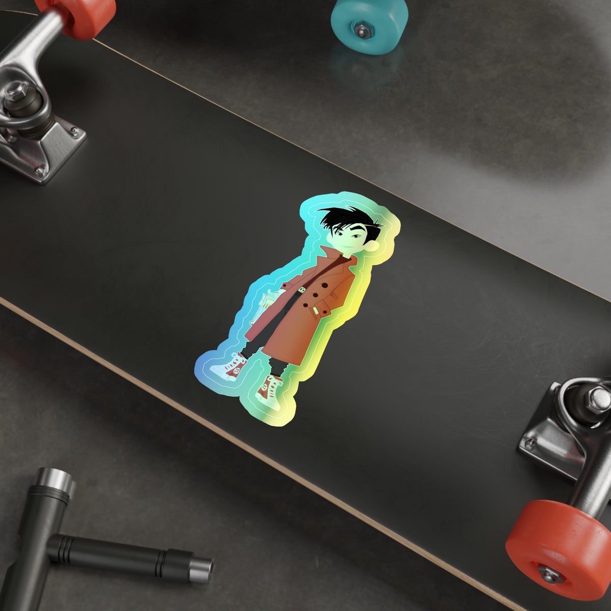 Grey Holographic Sticker (Kid Crew)