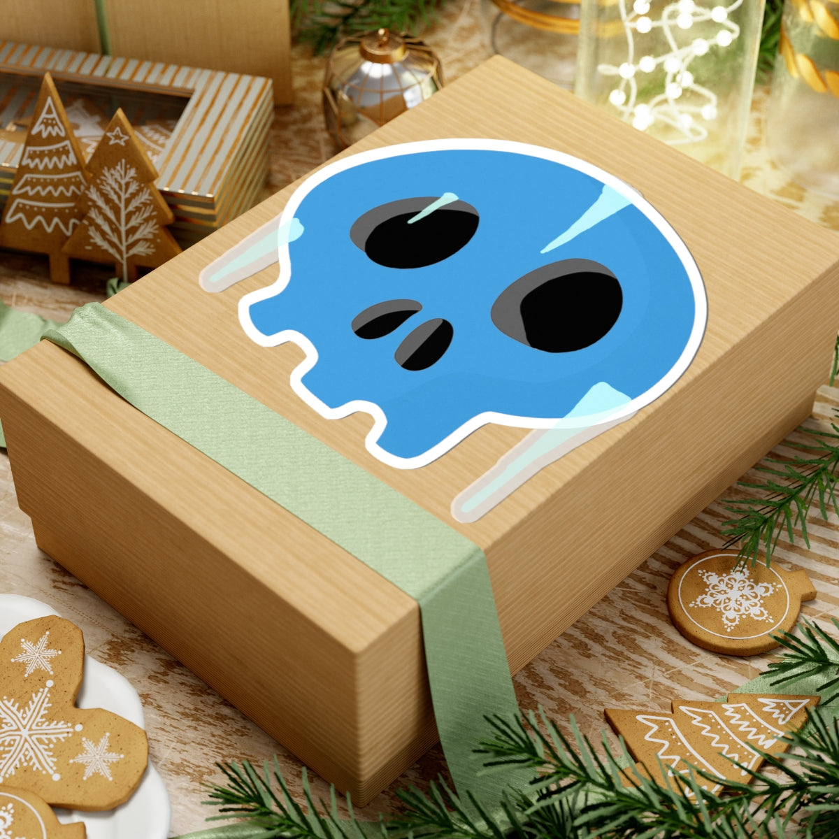 Frozen Skull Sticker