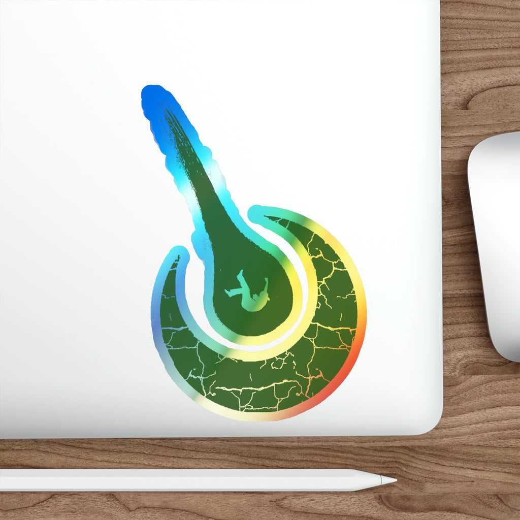 Maurice Africh Logo Holographic Sticker (Green)