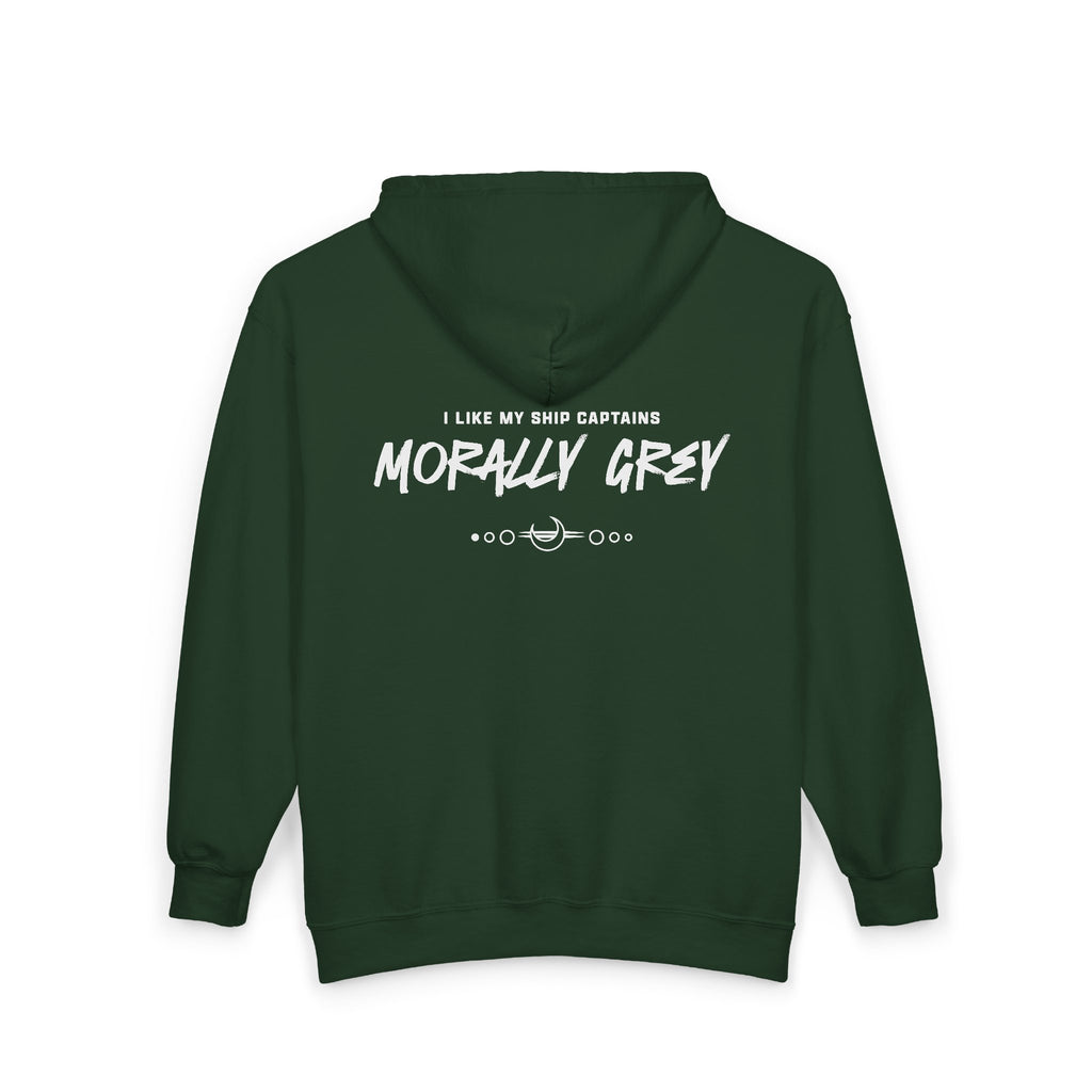 I Like My Ship Captains Morally Grey Zip Hoodie