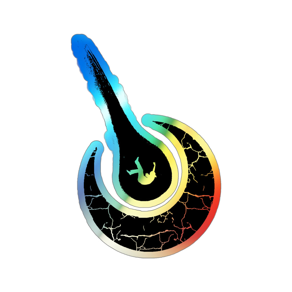 Maurice Africh Logo Holographic Sticker (Black)