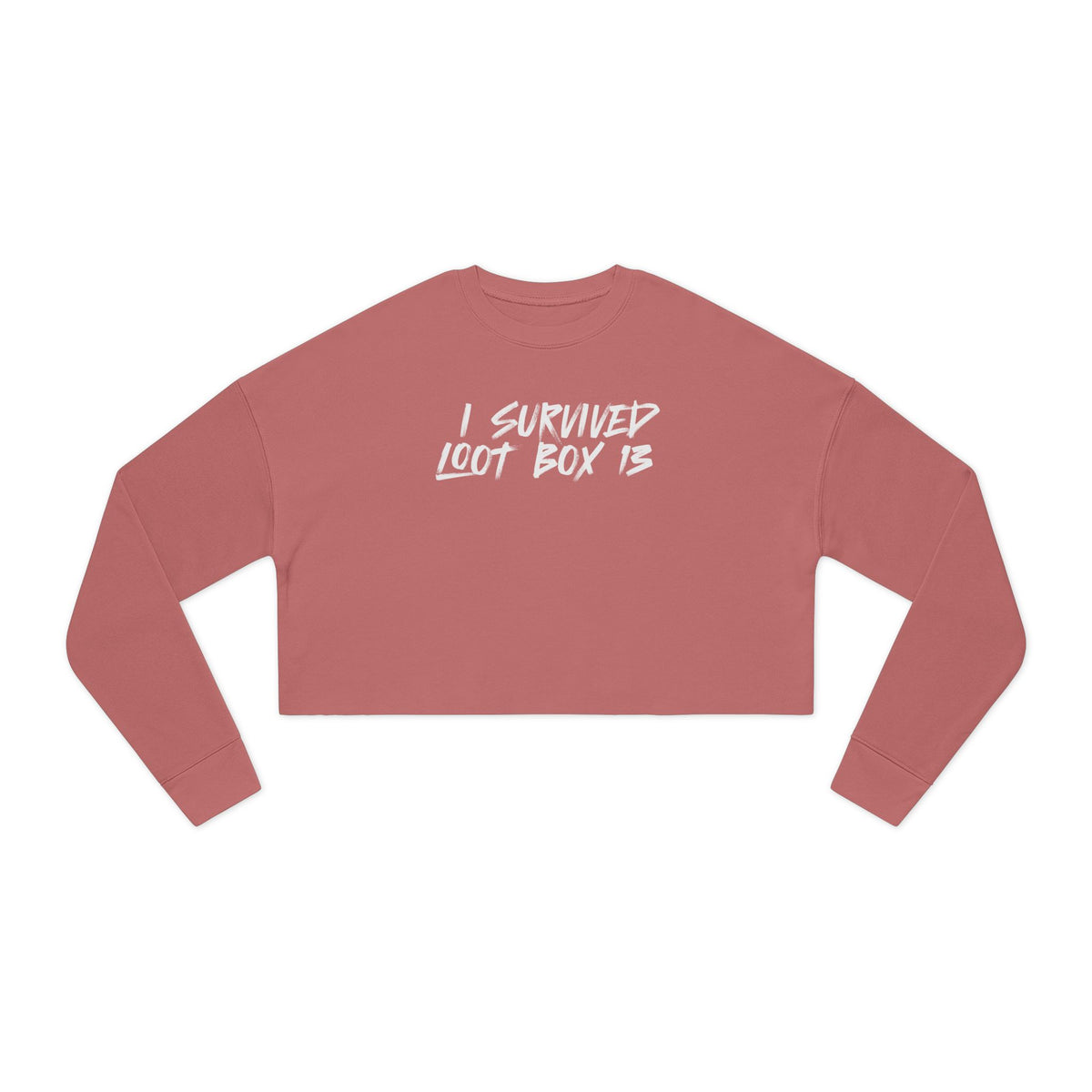 I Survived Loot Box 13 Cropped Sweatshirt